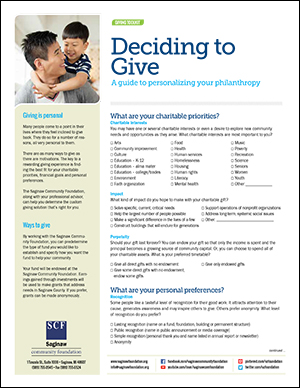 Deciding to Give: A Guide to Personalizing Your Philanthropy