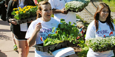 Spring Into Service brings together high school students for the community