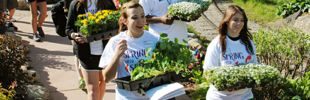 Spring Into Service brings together high school students for the community